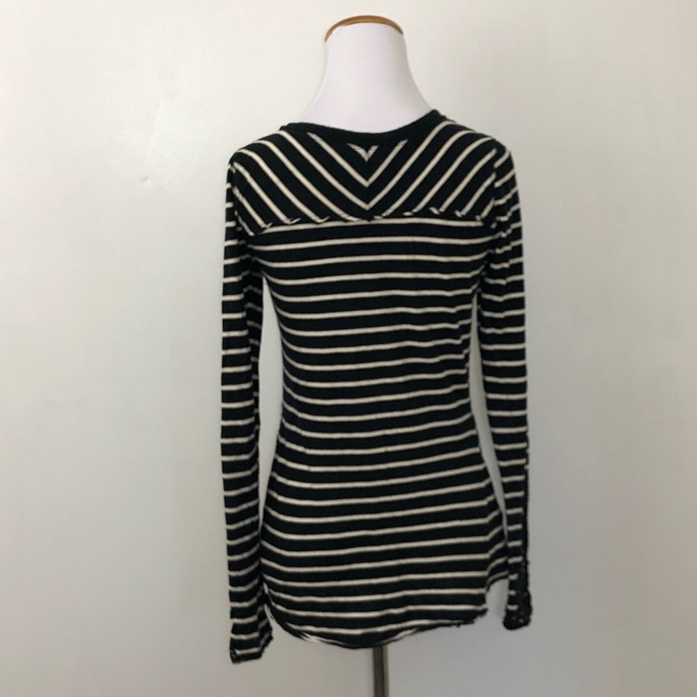 Free People Hard Candy Striped Top Fancy Cuffs - Picture 6 of 7